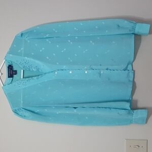GIVENCHY for chesa Teal button down shirt